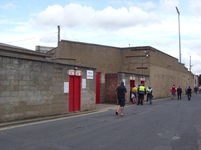 Rear of the Grosvenor Road End